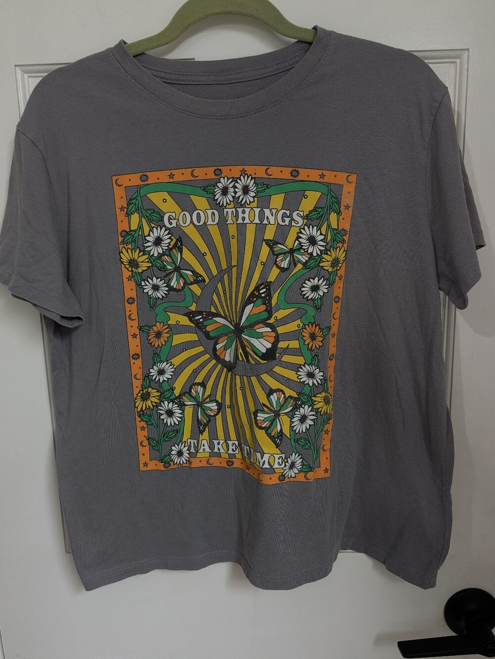 Fifth Sun Gray Logo Tee with Subtle Black Print